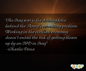 The Iraq war is the driving force