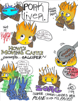 calcifer chibi randomness by kitten2576