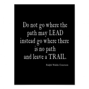 Vintage Emerson Inspirational Leadership Quote Print