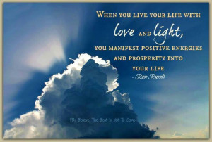 Love & light gives positive energy