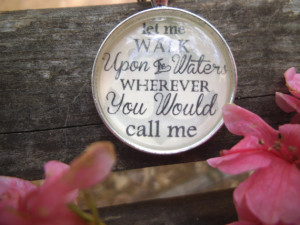 Oceans by Hillsong United Hymn Bible Verse Necklace Charm Pendant ...