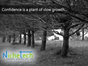 Confidence is a plant of slow growth...