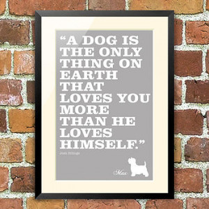 ... > THE ANIMAL GALLERY > BESPOKE PHILOSOPHY DOG PRINT, FOR PET LOVERS