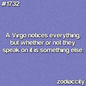 nothing gets by us virgos we may not point it out but it doesn't mean ...