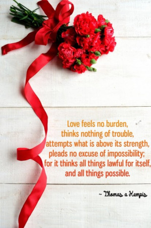 Quote about love by Thomas a Kempis