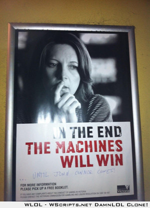 Anti-gambling poster