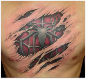 3D Spider-Man Tattoo