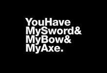 black and white quotes typography the lord of the rings axes swords ...