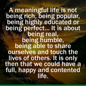 meaningful Life