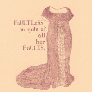 Jane Austen print - Faultless - Emma, Regency gown