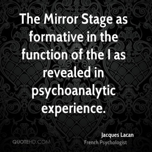 ... in the function of the I as revealed in psychoanalytic experience