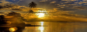 Sunrise Beach Tropical Facebook Cover