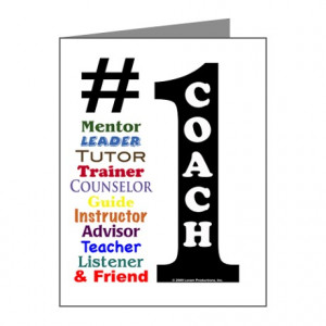 ... Advisor Thank You Cards & Note Cards > #1 Coach Note Cards (Pk of 10