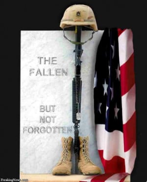 Fallen soldier tribute