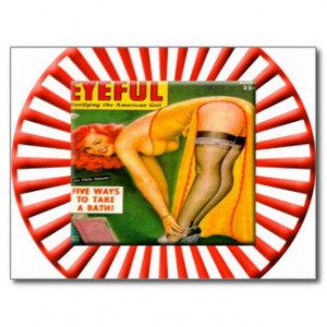 Vintage Pin Up Girl Postcard