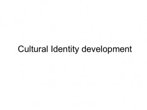 Cultural identity development
