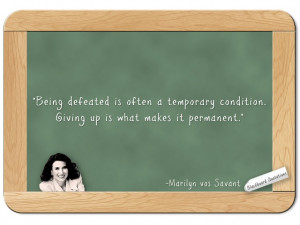 Blackboard Quotations: on Being Defeated