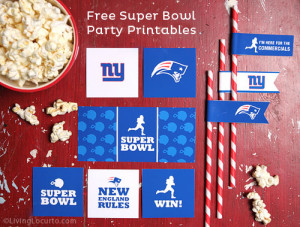 Superbowl Party Ideas + Free Printables