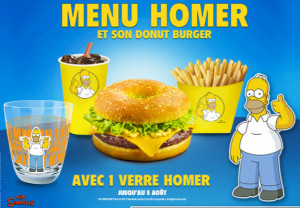 Homer Simpson’s Donut Burger