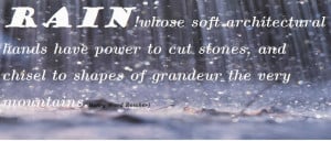 Inspirational Quote/Rain Quote/Cute Cover For FB