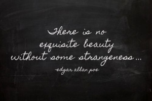 Edgar Allan Poe quote via The Chalk Maven