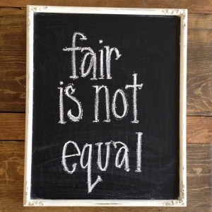 lea Fair isn't the same thing as equal