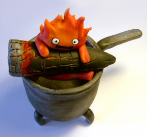 Awesome Howl’s Moving Castle Calcifer Sculpture