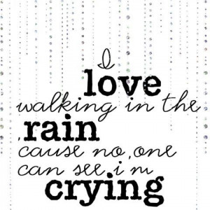 love walking in the rain - Freebie wordart - DigiScrapDepot.com