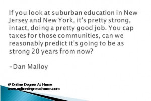 at suburban education in New Jersey and New York, it's pretty strong ...