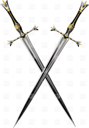 Cross with Two Swords Crossed