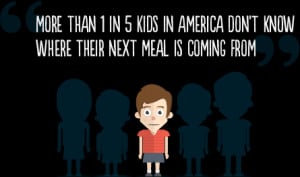 Child hunger is a big problem in America. And we have a big goal to ...