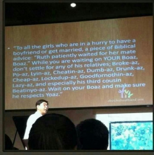 Wait for your Boaz...lol