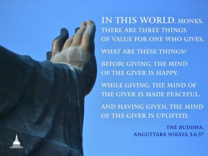 InspiringGenerosity #generosity #inspiration #quote #buddhism READ ...