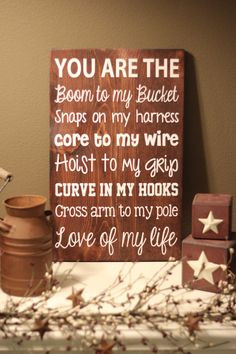 Lineman's Wife/Girlfriend 12x18 Sign by rusticexpressionsid, $25.00 ...