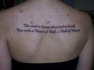 taken immediately after the tattoo was completed. In retrospect I wish ...