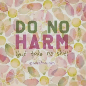 DO NO HARM [BUT TAKE NO SHIT]