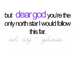 God, You're my north star.