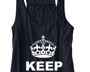 Keep Calm and Work Out Train Gym Ta nk Top Flowy Racerback Workout ...