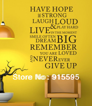 Free-Shipping-CPA-Have-Hope-Vinyl-PVC-Wall-Stickers-Wall-Quotes-Decal ...
