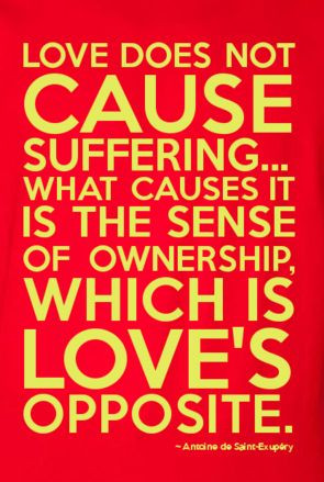 does not cause suffering: what causes it is the sense of ownership ...