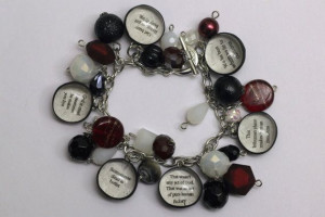 Stephen King book quote charm bracelet. The Shining, It, Desperation ...