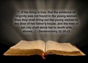 if the thing is true, that the evidence of virginity is not found in ...