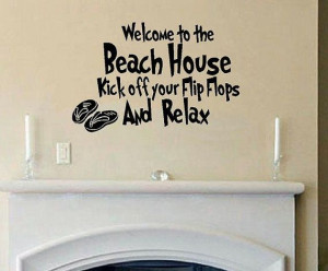 vinyl wall decal quote Welcome to the Beach by WallDecalsAndQuotes, $ ...