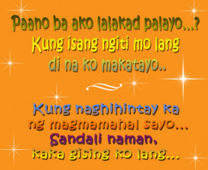 quotes about love pick up lines tagalog 2014