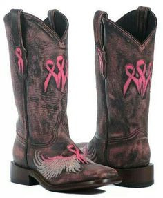 ... boot cowboy boots breast cancer style cloth cancer awareness shoe