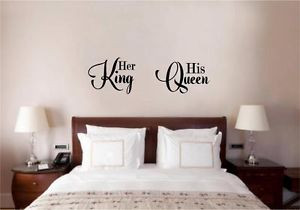 Her-King-His-Queen-Love-Vinyl-Decal-Wall-Decor-Sticker-Words-Lettering ...