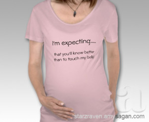 expecting – funny maternity shirt