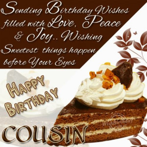 Wishing You Happy Birthday Loveable Cousin