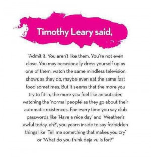 Timothy Leary #quote