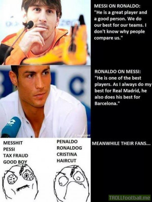 cristiano ronaldo quotes about messi